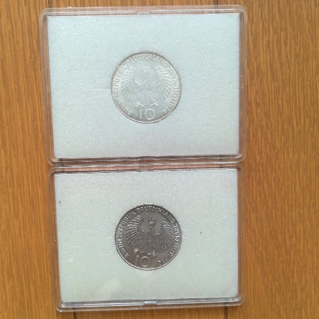 ドイツ ミュンヘンオリンピック 記念銀貨 10マルク ケース付き 2セット
