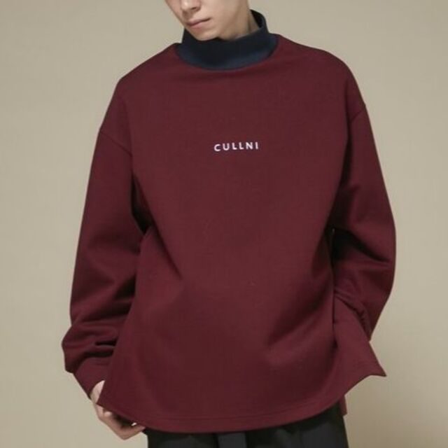 別注 CULLNI モックネック スウェットプルオーバー 定価1万9606円 【冬