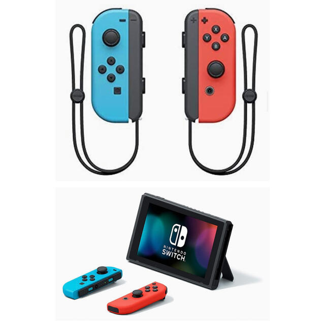 Nintendo Switch(ニンテンドースイッチ)の新品未開封Switch 任天堂スイッチ本体 ニンテンドウ　ネオンブルー/レッド エンタメ/ホビーのゲームソフト/ゲーム機本体(携帯用ゲーム機本体)の商品写真