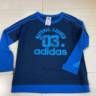 アディダス(adidas)のアディダス　ロングTシャツ 130 ブルー　ネイビー(Tシャツ/カットソー)