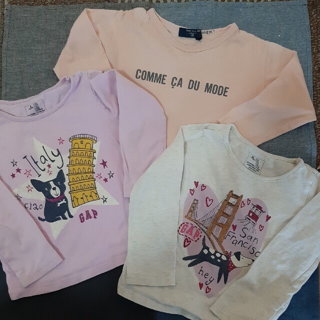 babyGAP(ベビーギャップ)のbaby gap comme ca du mode ロンT 長袖　保育園　90 キッズ/ベビー/マタニティのキッズ服女の子用(90cm~)(Tシャツ/カットソー)の商品写真