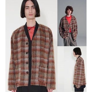 新品22AW OUR LEGACY モヘア カーディガン チェック 1011M▲