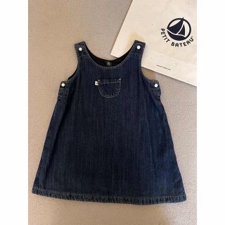 プチバトー(PETIT BATEAU)の✴︎プチバトー　デニムワンピース　18m81cm✴︎(ワンピース)