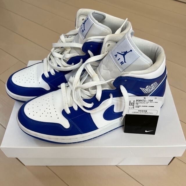 NIKE(ナイキ)のNike WMNS Air Jordan 1 Mid Kentucky Blue メンズの靴/シューズ(スニーカー)の商品写真