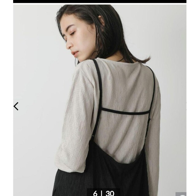 AZUL by moussy(アズールバイマウジー)のAZULbymoussy　CREPE PLEATS SET ONEPIECE レディースのワンピース(ロングワンピース/マキシワンピース)の商品写真