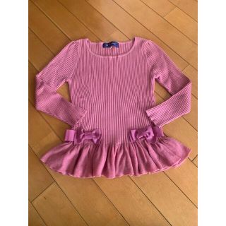 エムズグレイシー(M'S GRACY)の美品  エムズグレイシー  完売　リボンニット　  セーター　ピンク　38  (ニット/セーター)