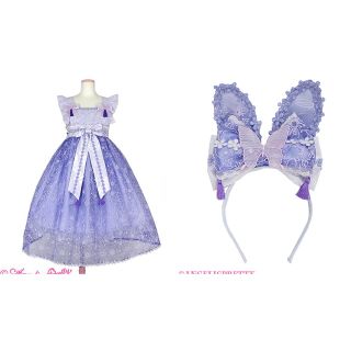 アンジェリックプリティー(Angelic Pretty)の兎慶ぶ花宴ジャンパースカートセット(ロングワンピース/マキシワンピース)