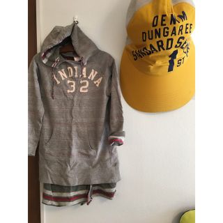 デニムダンガリー(DENIM DUNGAREE)のデニム＆ダンガリー　パーカー　ワンピース　150㎝(ジャケット/上着)