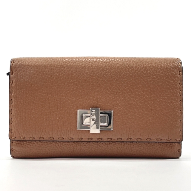 最新のデザイン FENDI フェンディ ピーカブー セレリア ブラウン ...