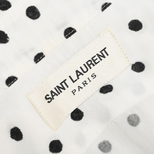Saint Laurent(サンローラン)のSaint Laurent Paris ポルカドット レーヨン 比翼 シャツ メンズのトップス(シャツ)の商品写真