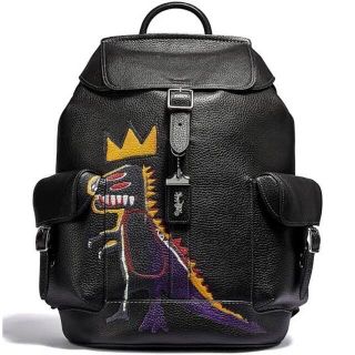 完売品 コーチ バスキア リュックサック ブラック レザー 新品、本物