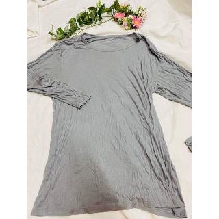 イオン(AEON)のメンズ　大きい服　トップバリュー　長袖　Tシャツ　ロンT インナーにも　4L.(Tシャツ/カットソー(七分/長袖))