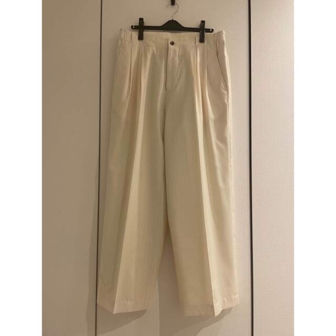 IRENISA 21SS TWO TUCKS WIDE PANTS ベルト付き メンズのパンツ(スラックス)の商品写真