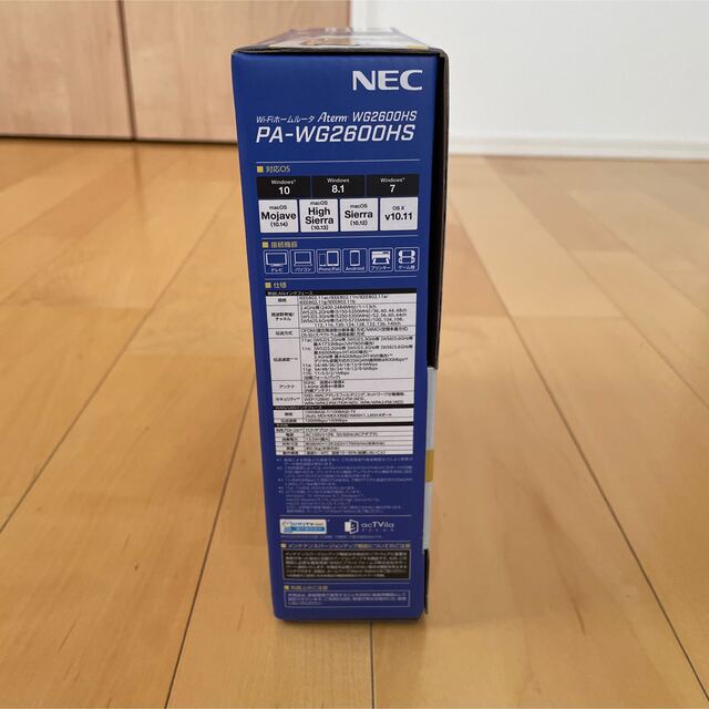 NEC(エヌイーシー)の【新品未使用品】NEC PA-WG2600HS Wi-Fiルーター スマホ/家電/カメラのPC/タブレット(PC周辺機器)の商品写真