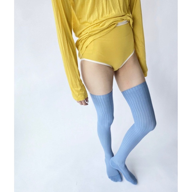 EDIT.FOR LULU(エディットフォールル)のタグ付　baserange  RIB OVERKNEE SOCKS COTTON レディースのレッグウェア(ソックス)の商品写真