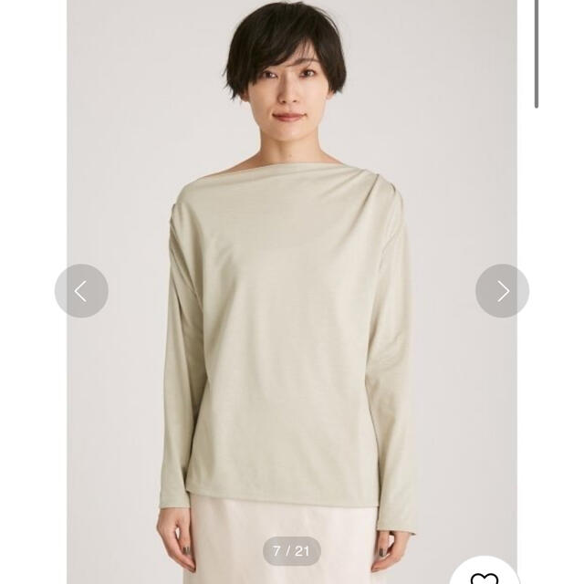 FRAY I.D(フレイアイディー)のアシメネックラインTシャツ　FRAY.I.D レディースのトップス(カットソー(長袖/七分))の商品写真