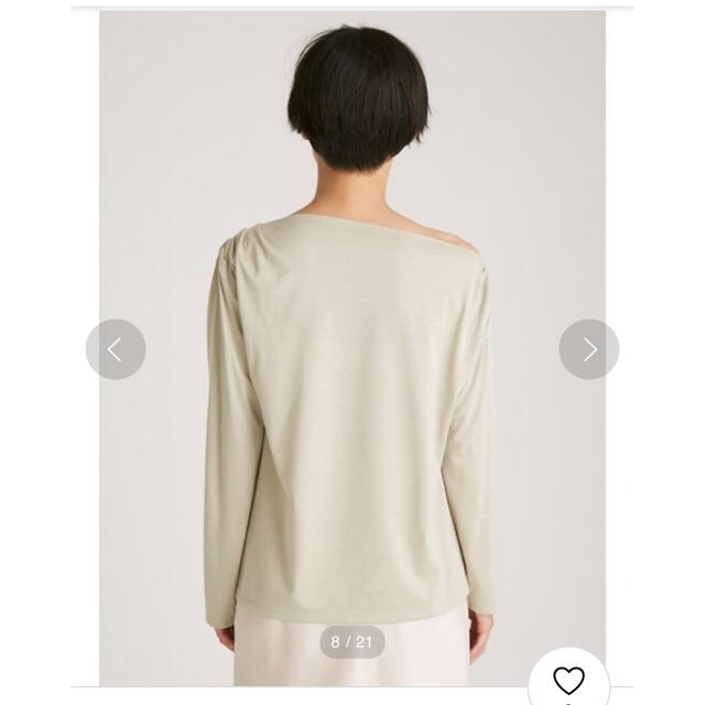 FRAY I.D(フレイアイディー)のアシメネックラインTシャツ　FRAY.I.D レディースのトップス(カットソー(長袖/七分))の商品写真