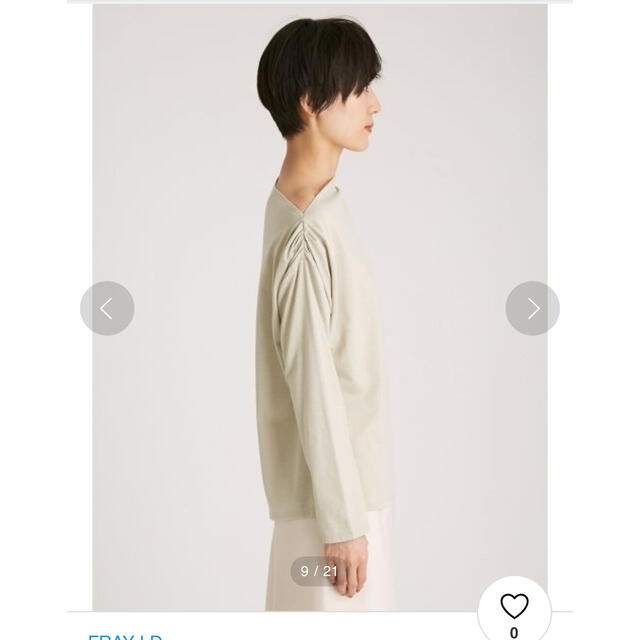 FRAY I.D(フレイアイディー)のアシメネックラインTシャツ　FRAY.I.D レディースのトップス(カットソー(長袖/七分))の商品写真