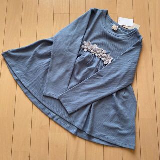 プティマイン(petit main)のプティマイン 花レースカットチュニック 130(Tシャツ/カットソー)