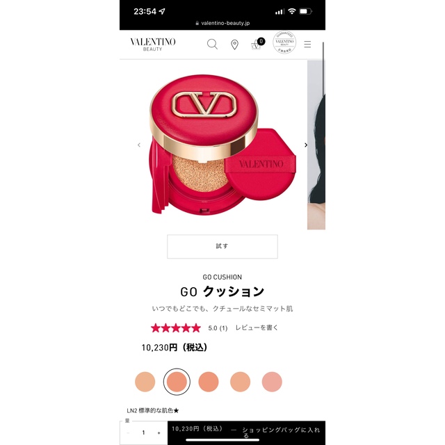 新品未使用 VALENTINO ファンデーション クッションファンデ LN2 5