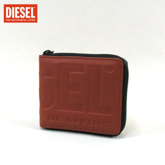 DIESEL 二つ折り財布 X08177 P0408 / T2231 /ブラウン11ｃｍ×横