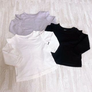 ニシマツヤ(西松屋)のやよ様専用！ベビー長袖Tシャツ 70～80 女の子 3点セット(Ｔシャツ)