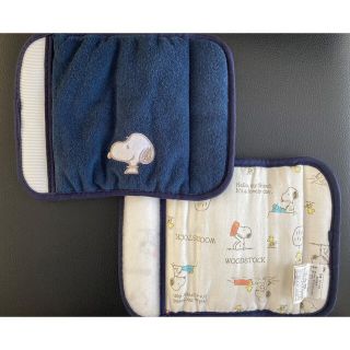 【水通しのみ美品】スヌーピー　抱っこ紐カバー　よだれカバー(抱っこひも/おんぶひも)