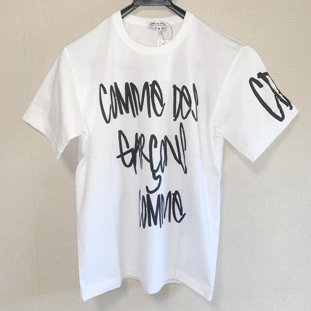 【新品未使用】コムデギャルソンシャツ オーバーサイズ バックロゴTシャツ 白 M