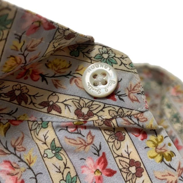 ポールスミス 花柄 ストライプ 長袖シャツ S Paul Smith メンズ