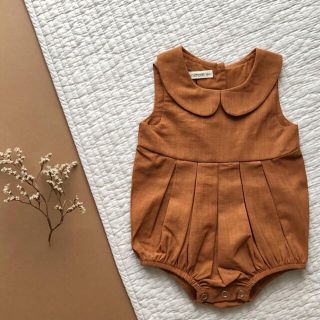 キャラメルベビー&チャイルド(Caramel baby&child )のおかちゃ様専用minimom romper ロンパース　cinamon 12m(ロンパース)