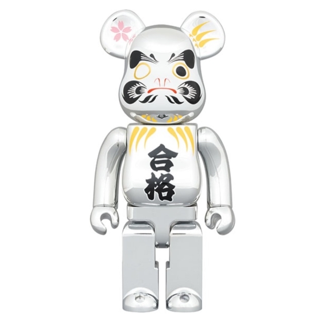 【2セット】BE@RBRICK 達磨 合格 銀メッキ 100% / 400%