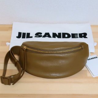 ジルサンダー(Jil Sander)の新品 JIL SANDER レザー ムーン ベルト バッグ ボディバッグ  茶(ボディバッグ/ウエストポーチ)