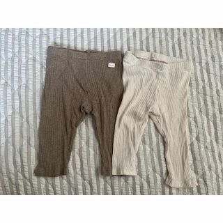 エイチアンドエム(H&M)のリブレギンス　hm  2枚セット(パンツ)