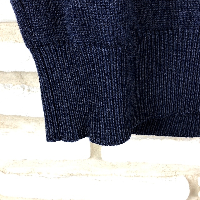 LACOSTE ラコステ ニット ベスト ネイビー ワンポイント刺繍 4 M LACOSTE ラコステ ニット ベスト ネイビー ワンポイント刺繍 4 M