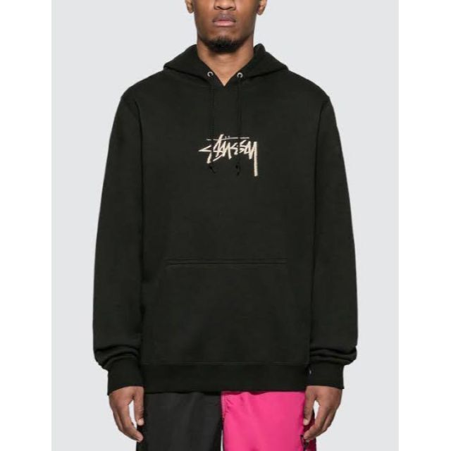 【新品】stussy スウェットパーカー　サイズM ブラック 2