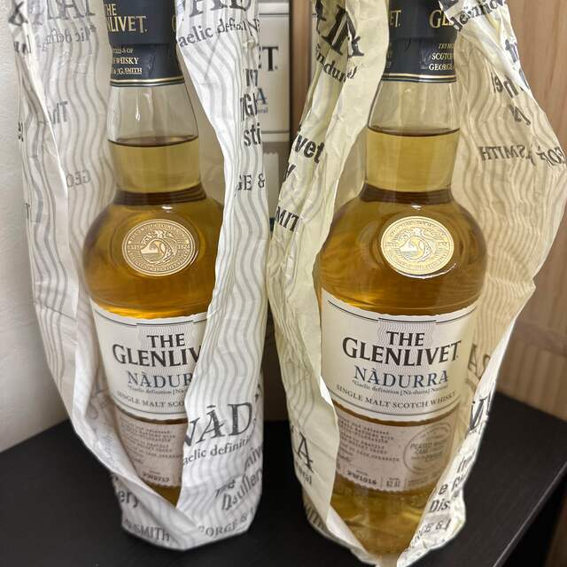 グレンリヴェット ナデューラ ピーテッド 2本セット 食品/飲料/酒の酒(ウイスキー)の商品写真