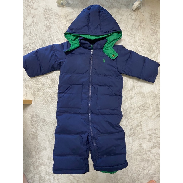 POLO RALPH LAUREN(ポロラルフローレン)の専用　ポロラルフローレン　ダウン　オールインワン　12M キッズ/ベビー/マタニティのベビー服(~85cm)(ジャケット/コート)の商品写真