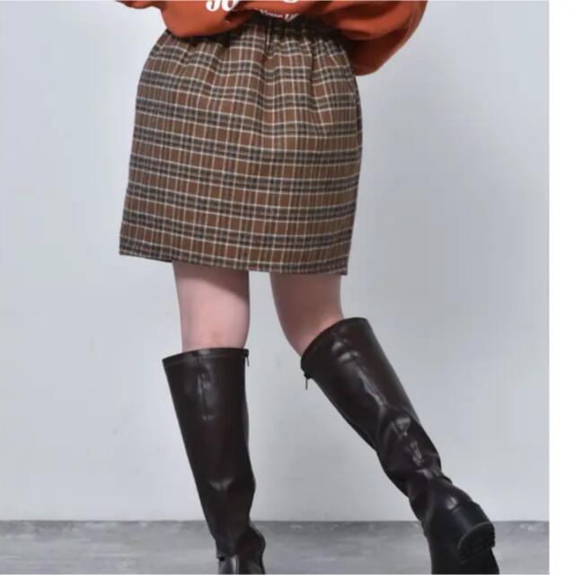 EMSEXCITE(エムズエキサイト)の■Emsexcite■ 柄チェックラップミニSK レディースのスカート(ミニスカート)の商品写真