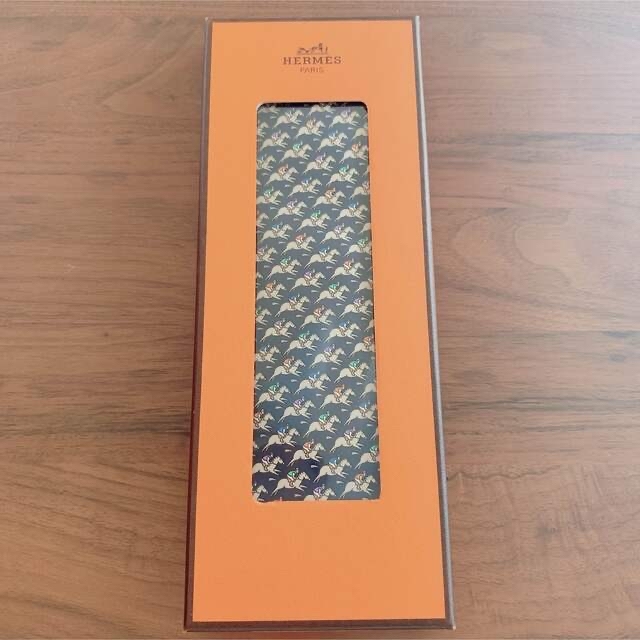 新品未使用】箱未開封！HERMES エルメス シルク100% ネクタイ 【日本