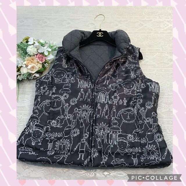 PICONE ピッコーネ リバーシブル ベスト グレー 【最新入荷】 www