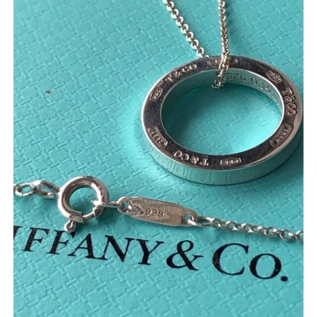 美品　Tiffany ティファニーサークルネックレス 1837 　シルバー925