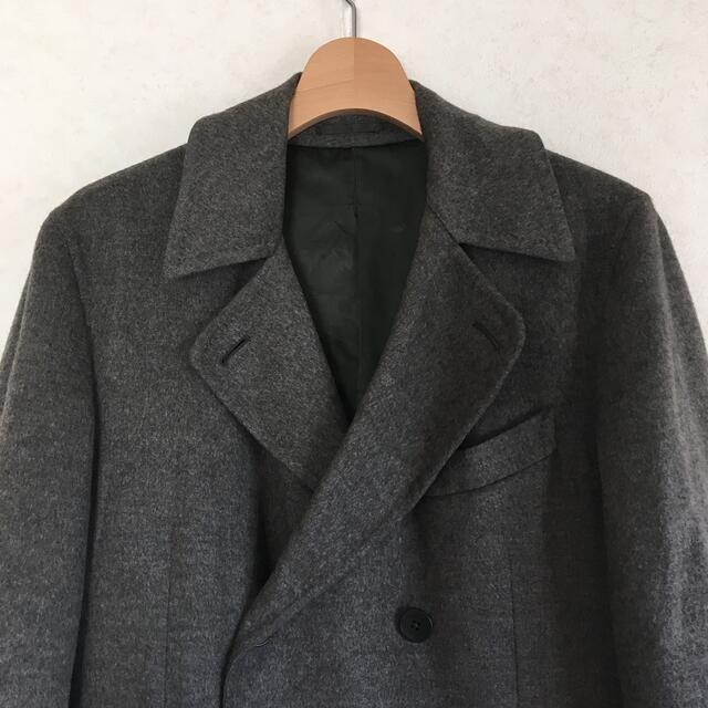 贅沢 美品 ベルベスト カシミア混 ダブル チェスターコート チェスター