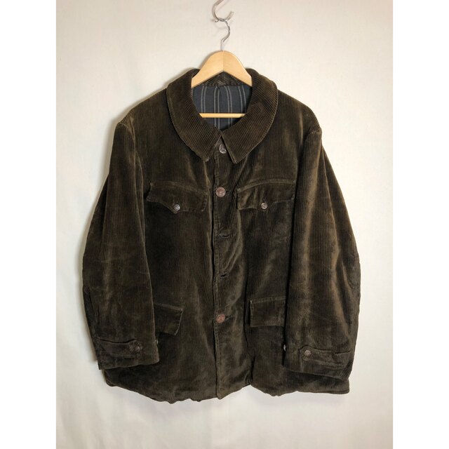 大注目 French Work Corduroy Hunting Jacket 40's カバーオール