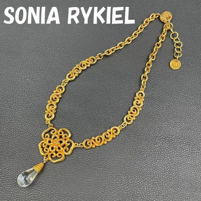 SONIA RYKIEL - ソニアリキエル ネックレス ゴールド 花モチーフ ...