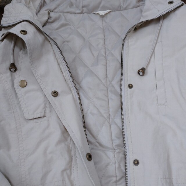 AEON(イオン)のフード付き 中綿暖か モッズコート レディースのジャケット/アウター(モッズコート)の商品写真