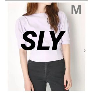 スライ(SLY)の定価¥6,589 SLY【新品未使用】バックシアーパープルトップス　サイズ2(シャツ/ブラウス(長袖/七分))