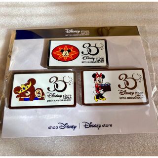 ディズニーストア３０周年記念　ピンバッジ3個セット(バッジ/ピンバッジ)