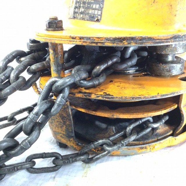 ☆中古品☆KITO キトー 1 1/2t / 1 1/2トン / 1 1/2ton チェーンブロック マイティ M3形 チェンブロック 荷揚げ機 吊り具 1.5ton 59564