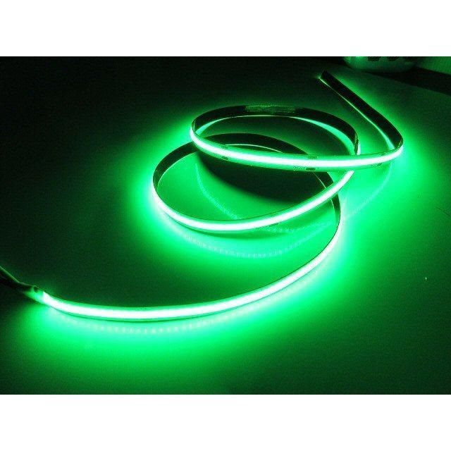 24v COB 面発光 LED テープライト 5ｍ巻き 極薄2mm 緑 グリーン 1