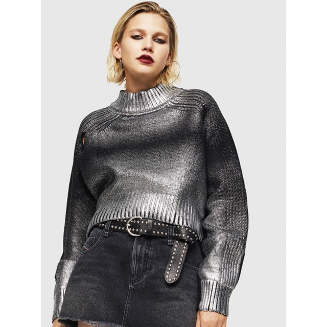 DIESEL - tamtam様専用 DIESEL メタリックローゲージニットトップスの